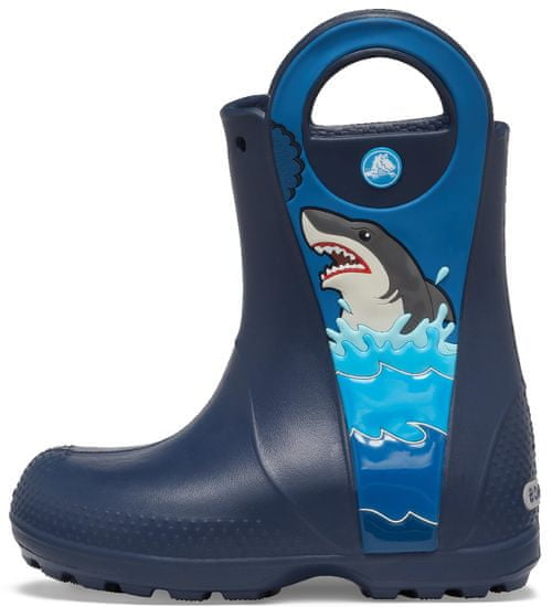 Crocs CrocsFL Shark Ptch Rain Boot B Navy 206174-410