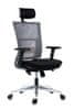 Kancelářská židle NEXT PDH černo-šedá s podhlavníkem