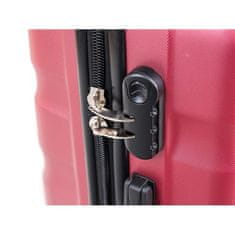 Kufr na kolečkách ABS29, velký, vínový