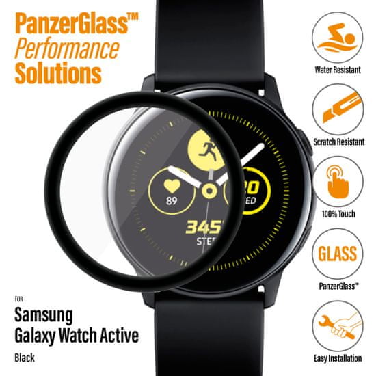 PanzerGlass SmartWatch pro Samsung Galaxy Watch Active, černé celolepené (7204)
