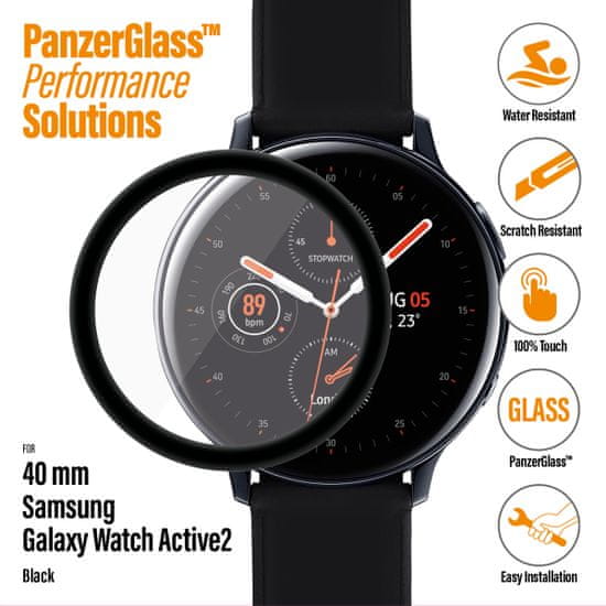 PanzerGlass SmartWatch pro Samsung Galaxy Watch Active 2 (40mm), černé celolepené (7206)