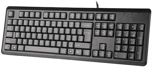 Drátová klávesnice  A4Tech KR-92, CZ/SK (KR-92) konkávní klávesy, komfortní, práce, odolná proti polití