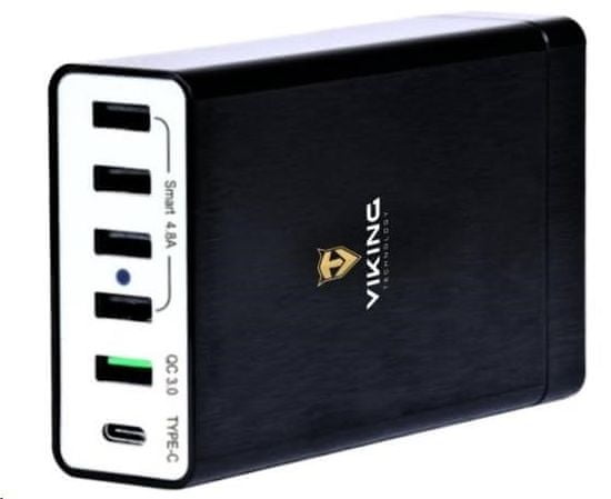 Viking Viking USB Smart Charger QC 3.0 VCHARQC30, černá
