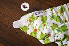 GaGa's pleny Svrchní kalhotky pro novorozence ŽABKY na suchý zip 