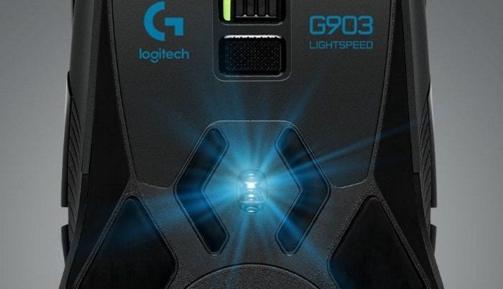 Gaming egér Logitech G903 Lightspeed Hero, fekete (910-005672) optikai érzékelő HERO 16K 16 000 DPI alacsony súly