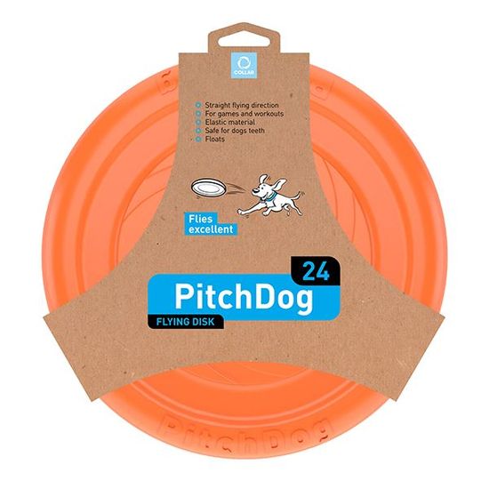 PitchDog létající DISK pro psy oranžový 24 cm