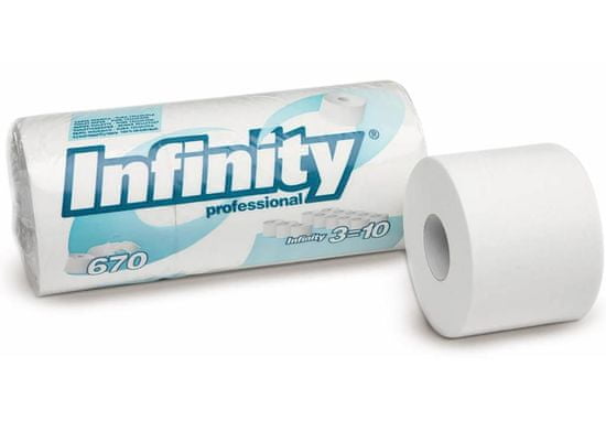 Celtex Toaletní papír Infinity 2vrstvy 670 útržků bílý 3x3ks - 10670