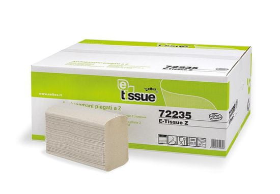 Celtex Papírové ručníky skládané BIO E-Tissue 3750ks, 2vrstvy - 72235