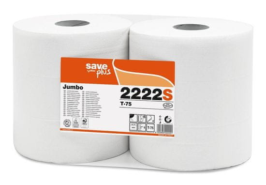 Celtex Toaletní papír Jumbo role S-Plus 2vrstvy 6ks - 2222S