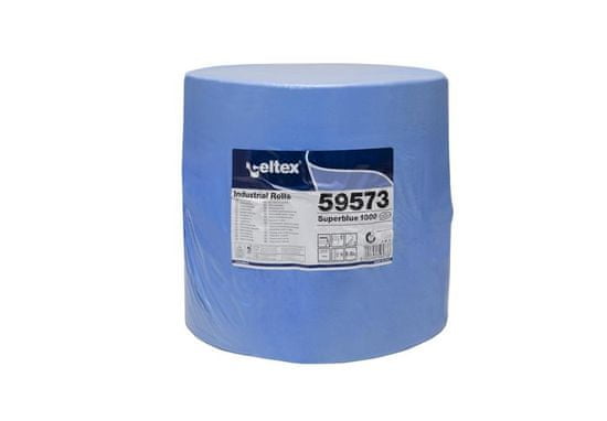 Celtex Průmyslová papírová utěrka SuperBlue 1000, šířka 36cm, 3vrstvy - 1ks