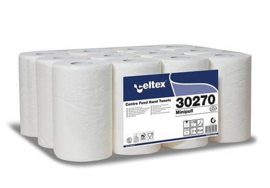 Celtex Papírové ručníky v miniroli Lux bílá 2vrstvy 12ks - 30270