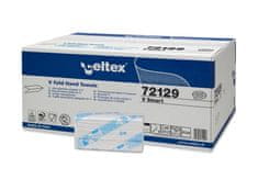 Celtex Papírové ručníky skládané V Smart 3000ks, bílá, 2vrstvy - 72129