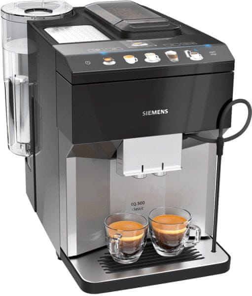 Kávovar Siemens TP507RX4 mliečne nápoje