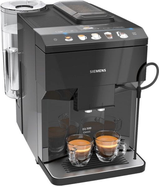 Kávovar Siemens TP501R09 mliečne nápoje