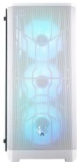 BitFenix Nova Mesh TG A-RGB, Tempered Glass, bílá