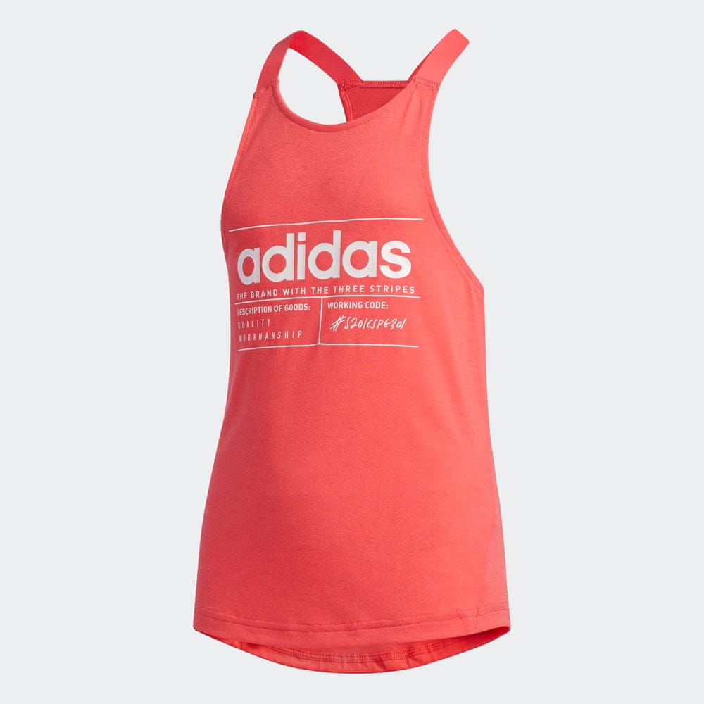 Adidas dívčí tričko YG BB TANK 116 růžová