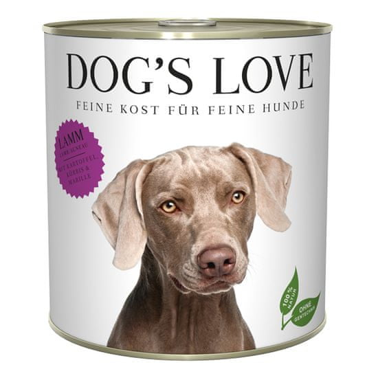 Dog's Love konzerva Adult Classic jehněčí 800 g
