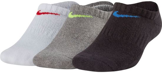 Nike dětské ponožky Cushioned No-Show Training Socks (3 Pair)