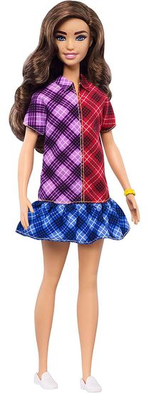 Mattel Barbie Modelka 137 - kostkované šaty