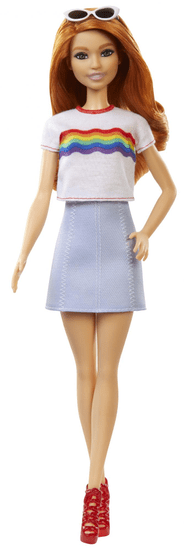 Mattel Barbie Modelka 122 - duhové tričko