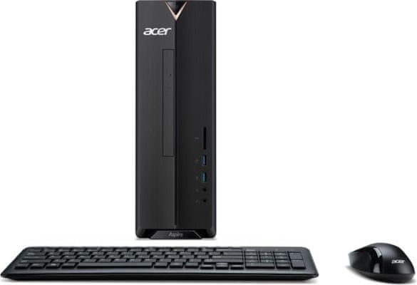Pracovní počítač Acer Aspire XC-830 USB, USB 3.0, HDMI, VGA, LAN RJ-45, CD mechanika, optická mechanika, audio jack