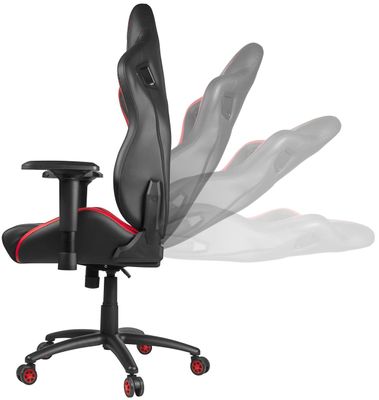 Speedlink Xandor, fekete/piros (SL-660005-BKRD) gamer szék, állítható ülésmagasság, állítható háttámla dőlésszög, derék- és nyaktámasz, levehető párna