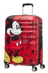 American Tourister AT Dětský kufr Wavebreaker Disney Spinner 67/26 Mickey Comics Red