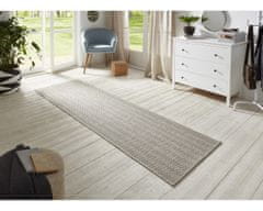 BT Carpet Běhoun Nature 104266 Grey/Multicolor – na ven i na doma 80x150