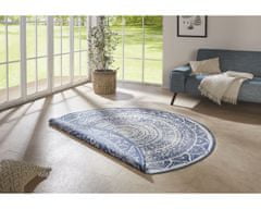 NORTHRUGS Kusový koberec Twin Supreme 104166 Siruma Blue/Cream kruh – na ven i na doma 140x140 (průměr) kruh