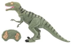 Teddies Dinosaurus chodící IC velociraptor 50 cm se zvuky a světly zelený