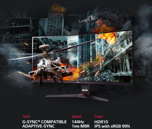 gamer monitor LG 34GL750 (34GL750-B.AEU) hdr10