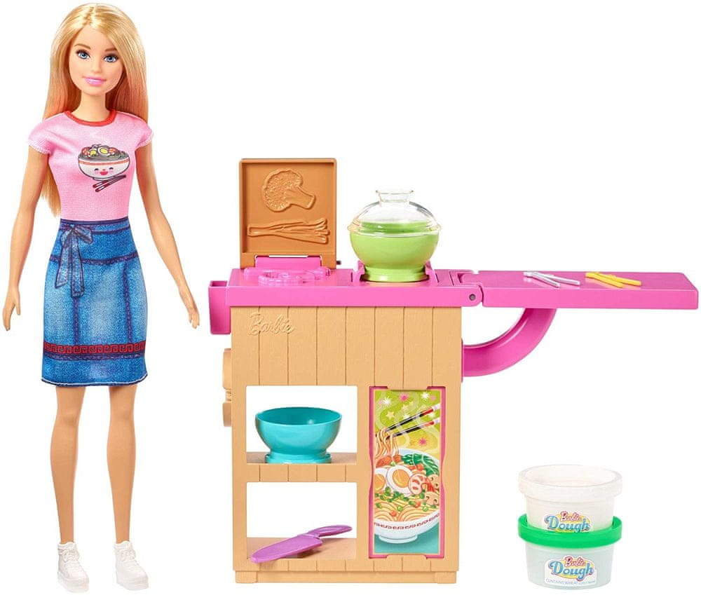 Mattel Barbie panenka a asijská restaurace - rozbaleno
