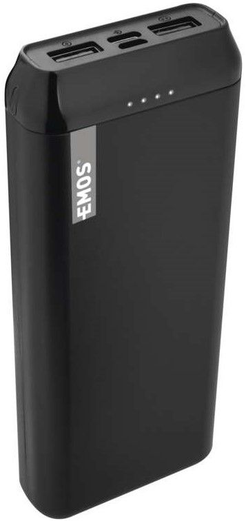 Emos Powerbanka Alpha 20, 20 000 mAh + kabel USB-C 1613052300, černá