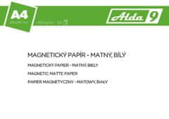 Alda9 Magnetický papír A4, 650g/m2, premium matný, bílý, 50 listů