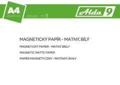 Alda9 Magnetický papír A4, 650g/m2, premium matný, bílý, 20 listů
