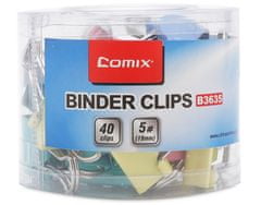 Comix Binder Clip Color 19mm B3635