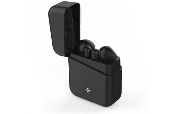 půvabná Bluetooth 5.0 bezdrátová sluchátka mykronoz zebuds lite dosah 10 m čistý zvuk ipx4 voděodolná hlasové ovládání handsfree hd mikrofon eliminace ruchů 4h výdrž nabíjecí pouzdro pro 4 plná nabití pohodlná ergonomický design