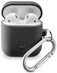 CellularLine Ochranný kryt s karabinou Bounce pro Apple AirPods 1 & 2 BOUNCEAIRPODSK, černý