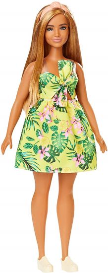 Mattel Barbie Modelka 126 - Žluté letní šaty