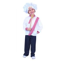 Dětský kostým kuchař vel. M, (116-128 cm)