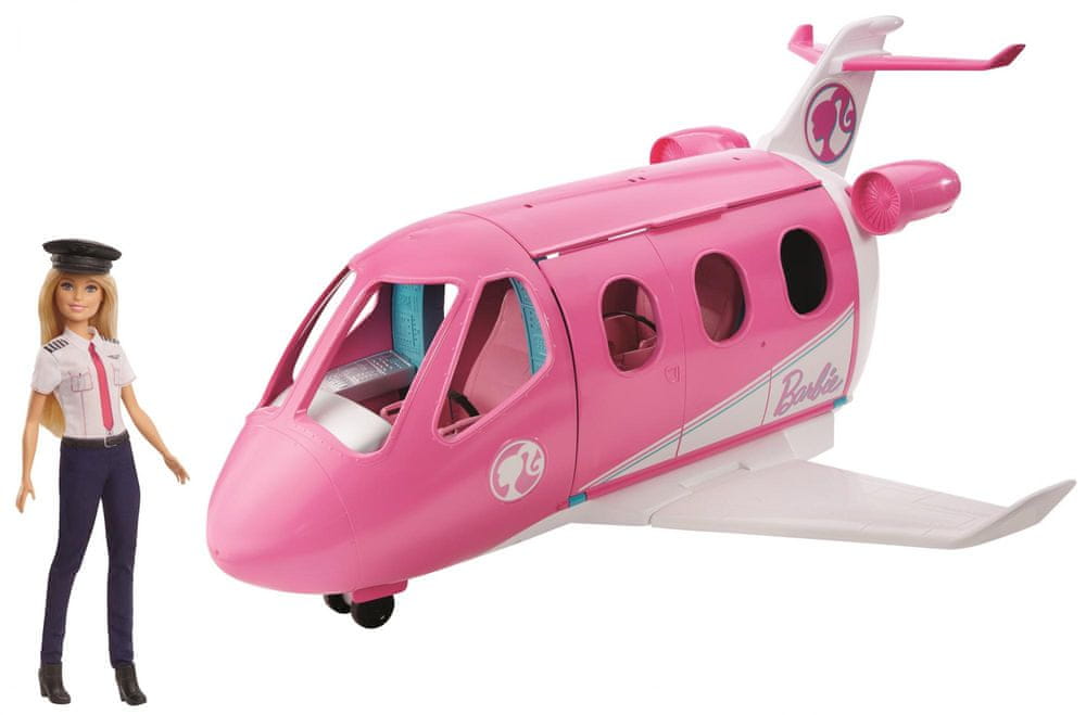 Mattel Barbie Letadlo snů s pilotkou GJB33