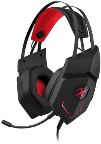 Niceboy ORYX X600 (oryx-x-600) gamer fejhallgató puha fülpárnák, ergonomikusan állítható fejhíd