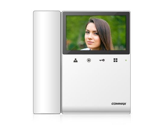 COMMAX CDV-43K2 bílý - verze 230Vac - videotelefon 4,3", CVBS, se sluch., 2 vst.