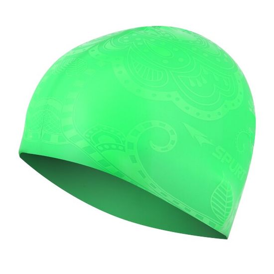 SPURT silikonová čepice se vzorem G-Type SE24, zelená