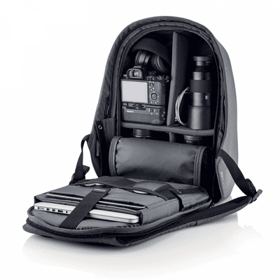 batoh XD Design Bezpečnostný batoh Bobby Hero XL, šedý (P705.712) členitý vnútorný priestor 