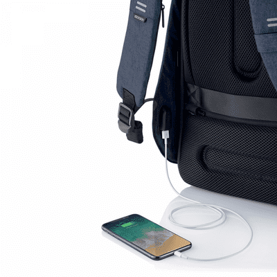baoth XD Design Bezpečnostní batoh Bobby Hero XL, tmavě modrý (P705.715) skryté kapsy bezpečnostní kapsy RFID integrovaný kabel pro dobíjení
