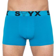 Styx Pánské boxerky sportovní guma nadrozměr světle modré (R969) - velikost 5XL