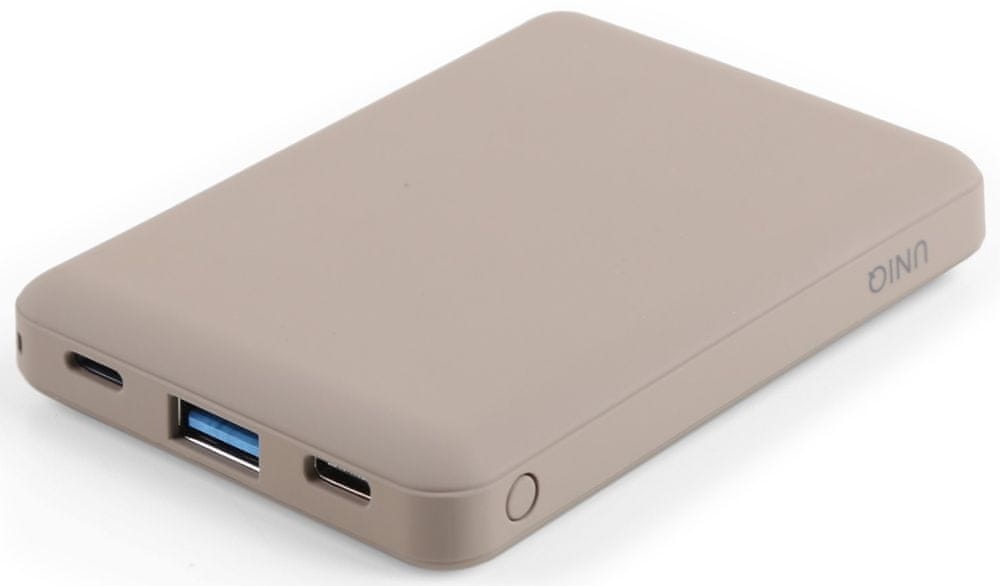 UNIQ Fuele Mini 8 000 mAh USB-C PD kapesní powerbanka UNIQ-FUELEMINI-BEIGE, béžová