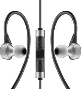 kabelová sluchátka rha ma750i celokovová ocelová můstky za uši mikrofon pro telefonování 3tlačítkový ovladač pohodlná hi-res audio čistý a vyvážený zvuk in-ear konstrukce 3,5mm jack pozlacený