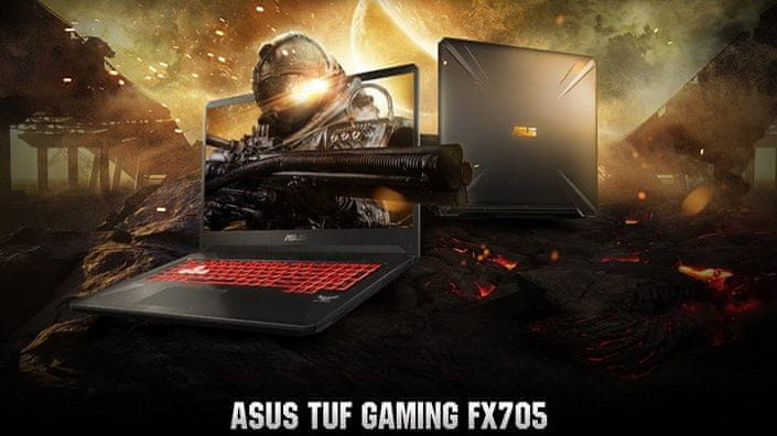 Herní notebook Asus TUF Gaming (FX705DT-AU042T) Full HD 16GB DDR4 AMD Ryzen 5 NVIDIA GeForce GTX 1650